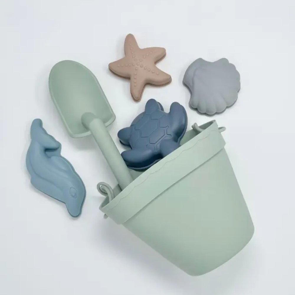Silicone Beach and Sand Toy 6-Piece Set